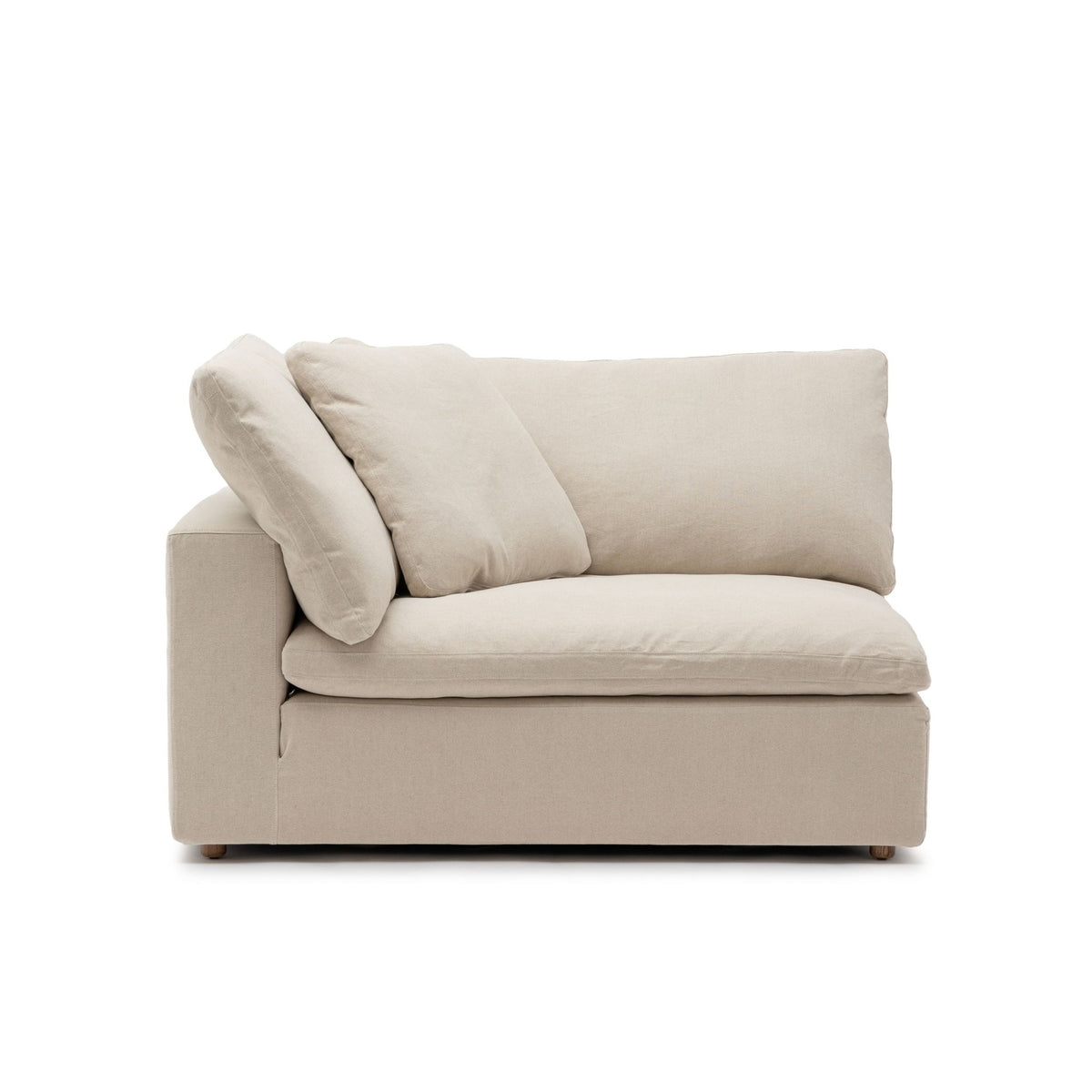 Feather Cloud XL Left Arm - Natural - Modular Sofas Loom Collection Loom Collection Dubai