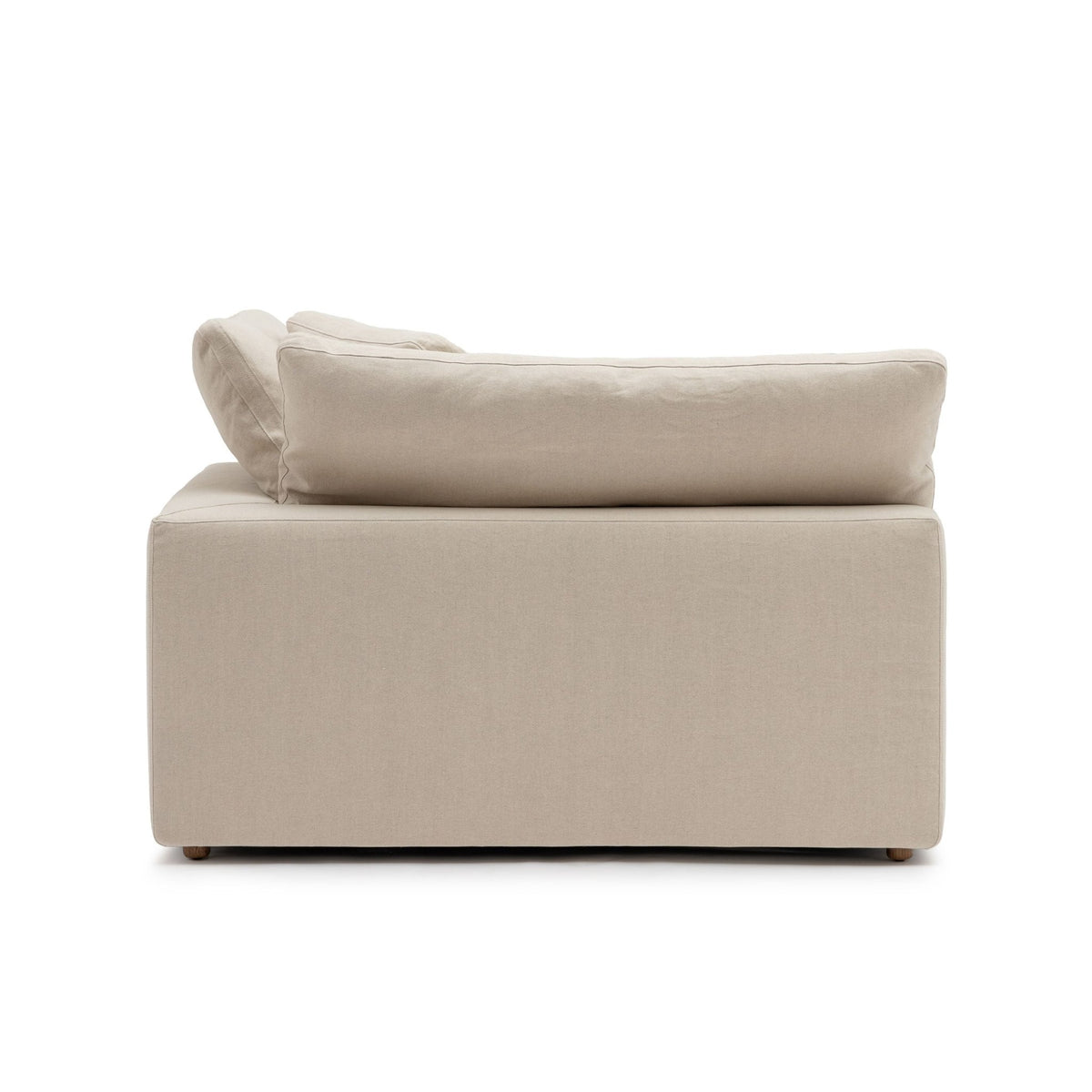 Feather Cloud XL Right Arm - Natural - Modular Sofas Loom Collection Loom Collection Dubai