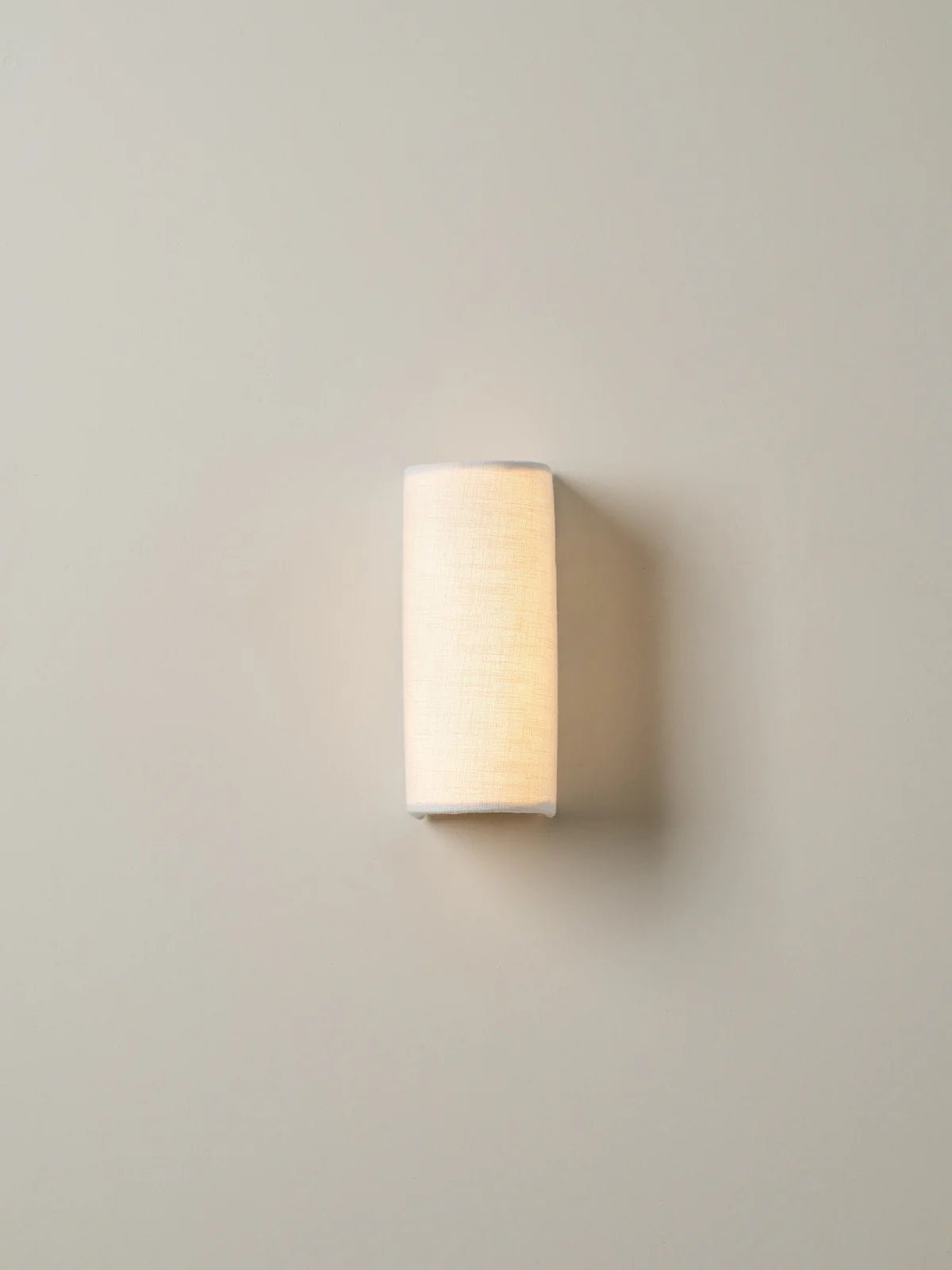 Folia - Natural Linen Single Wall Light - Wall Lights Lights&Lamps Loom Collection Dubai