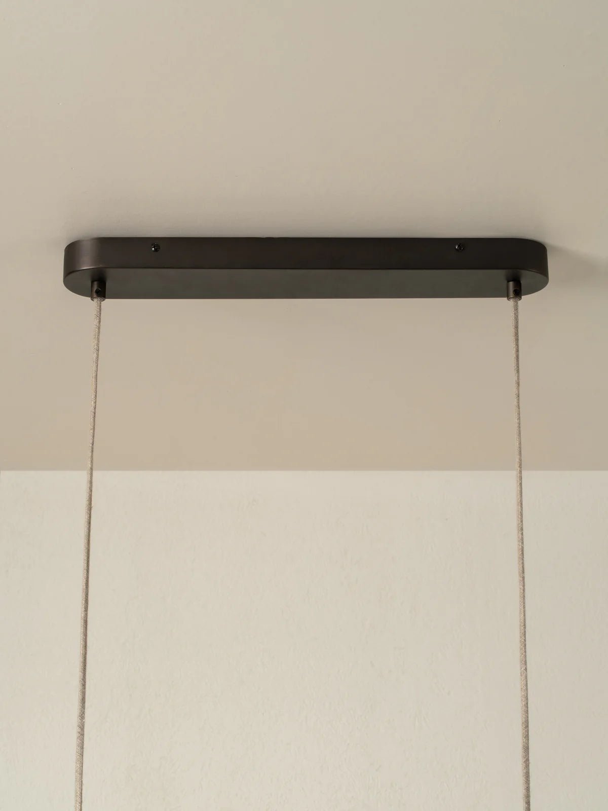 Folia - Oval Scalloped Natural Linen Pendant - Ceiling Lights Lights&Lamps Loom Collection Dubai