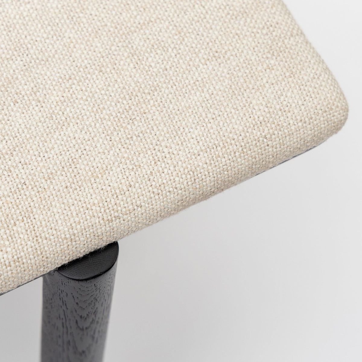 Folk Bench - Black Oak & Oatmeal - Benches Tolv Loom Collection Dubai