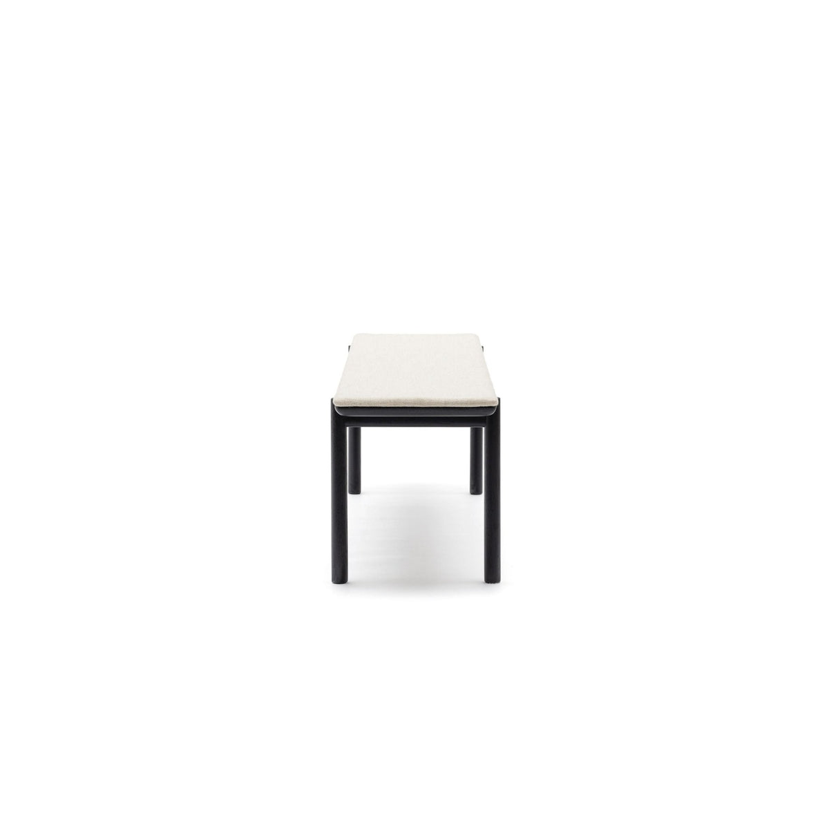 Folk Bench - Black Oak & Oatmeal - Benches Tolv Loom Collection Dubai