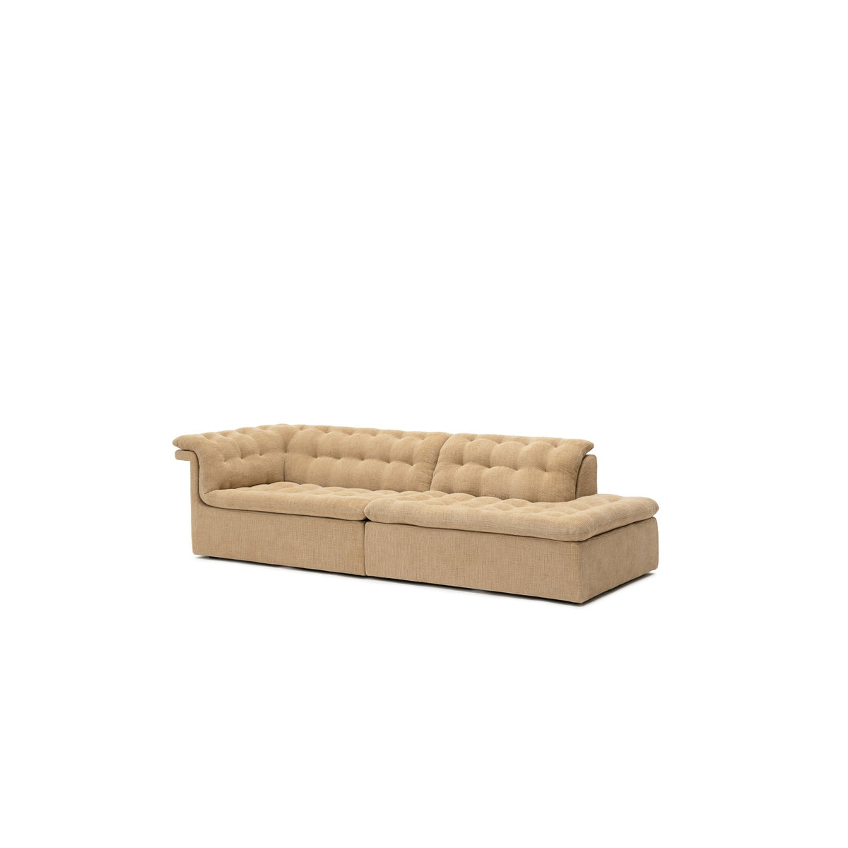 Furrow Open End Sofa - Sherpa Toffee - Sofas Natadora Loom Collection Dubai