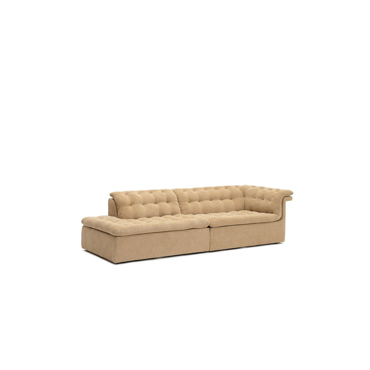 Furrow Open End Sofa - Sherpa Toffee - Sofas Natadora Loom Collection Dubai