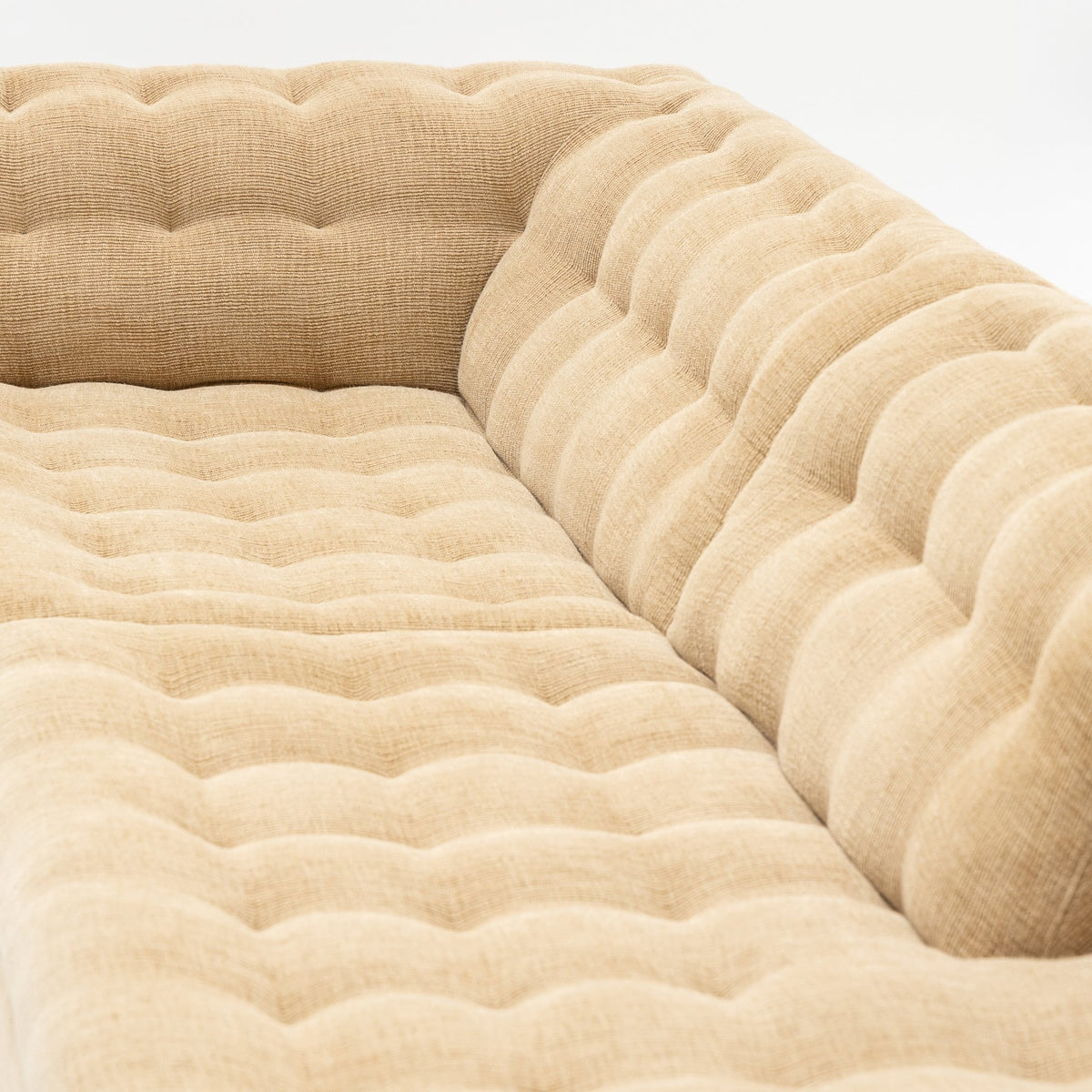 Furrow Open End Sofa - Sherpa Toffee - Sofas Natadora Loom Collection Dubai