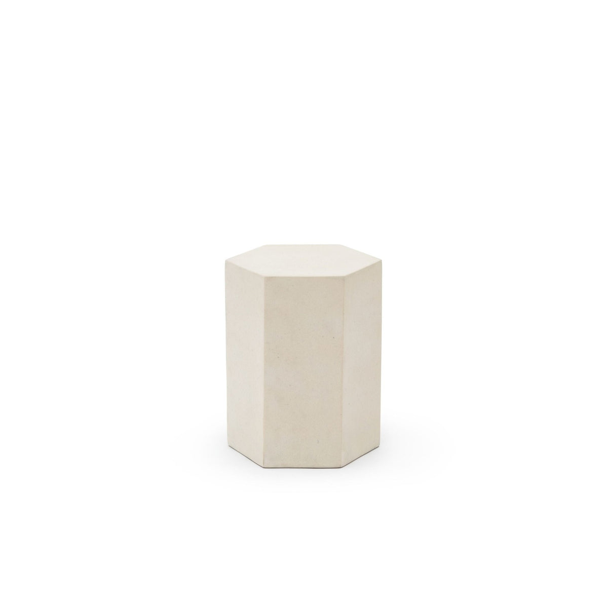 Gabi Stool - Cemento White - Side Tables Loom Collection Loom Collection Dubai