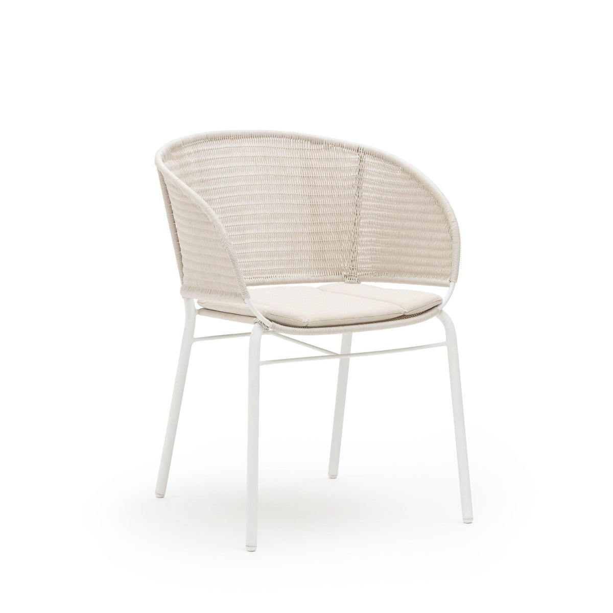 Gaia Dining Armchair - Stonewhite