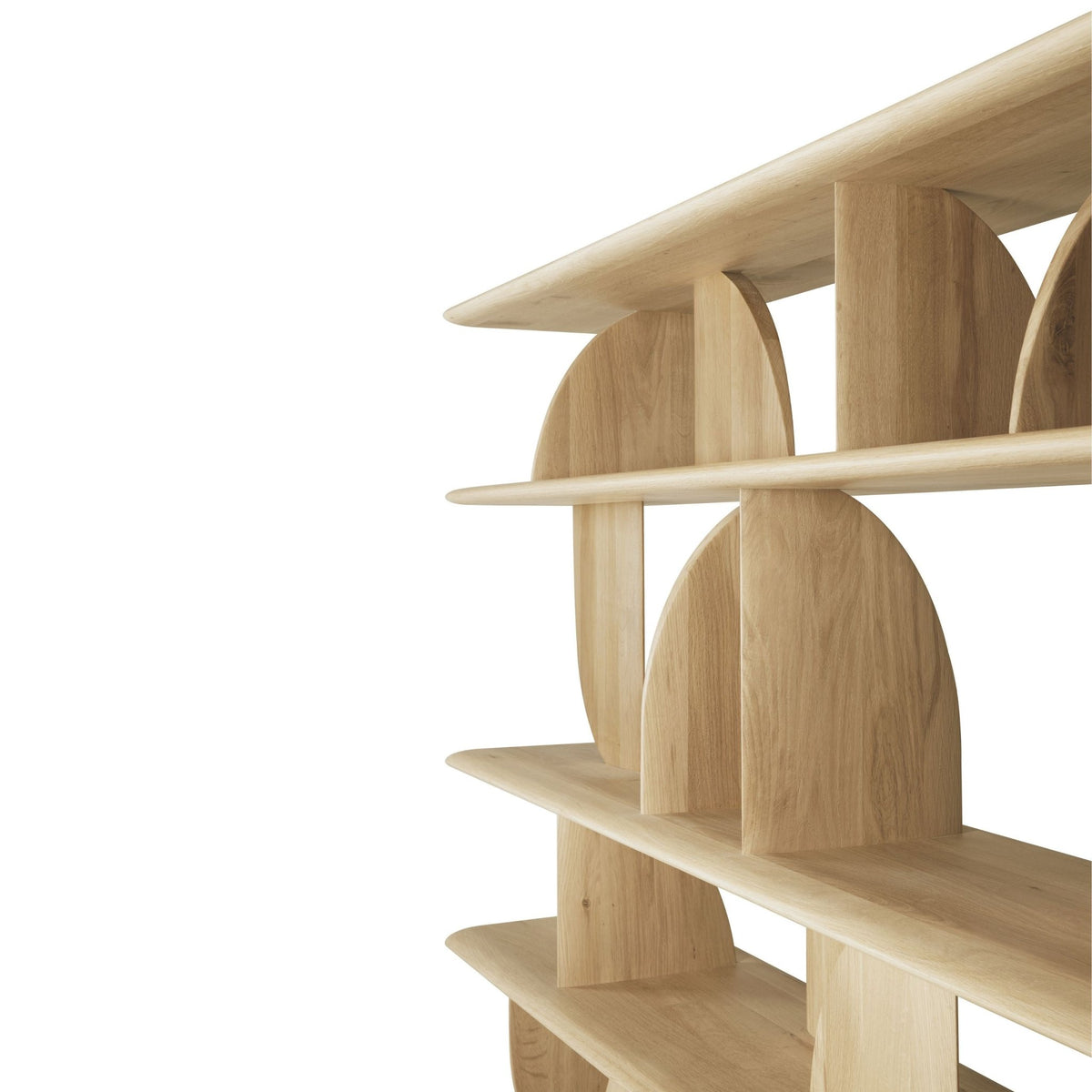 Geometric Rack - Oak - Shelving Ethnicraft Loom Collection Dubai