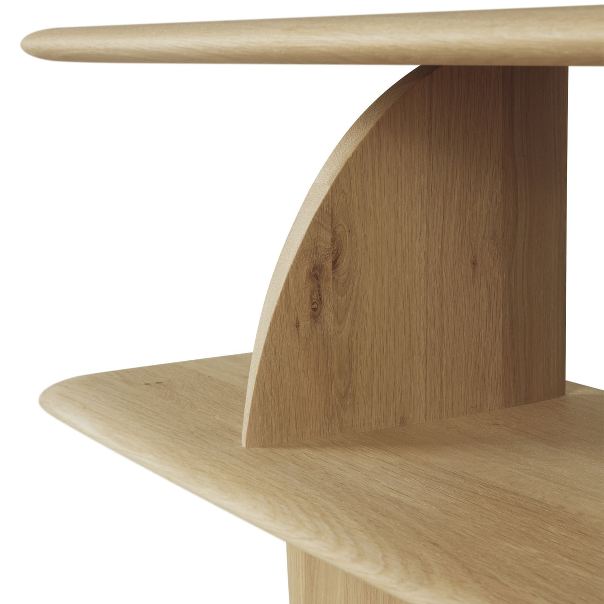 Geometric Sofa Console - Oak - Console Tables Ethnicraft Loom Collection Dubai