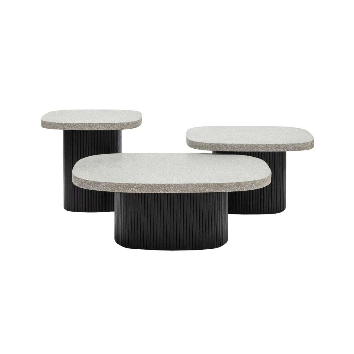 Gion Coffee Table 55 - Black Oak & Warm Grey - Coffee Tables Tolv Loom Collection Dubai