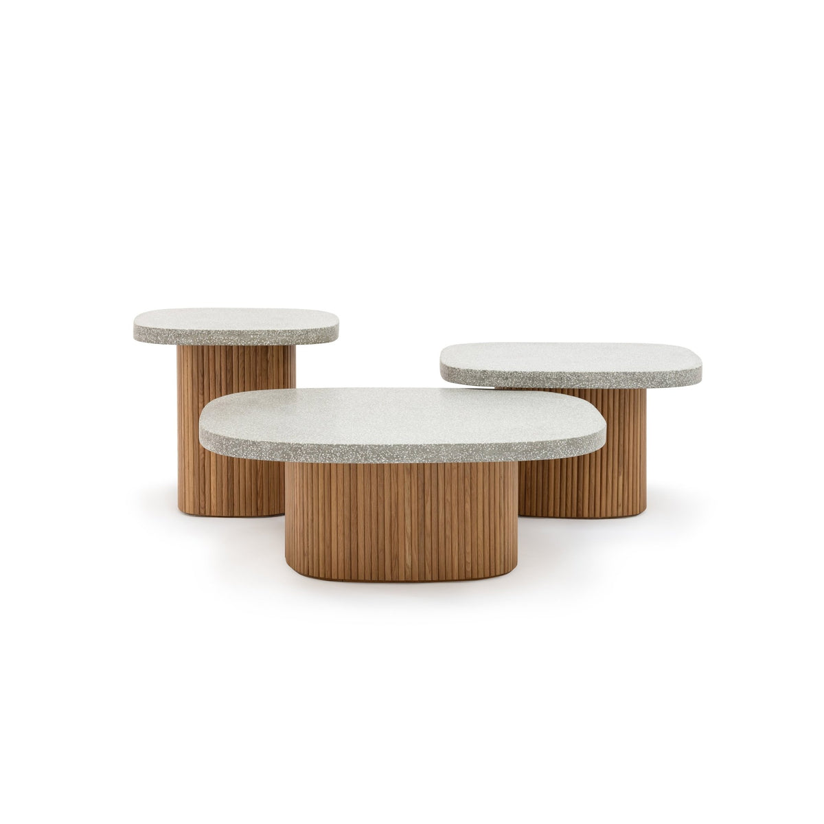 Gion Coffee Table 55 - Light Oak & Warm Grey