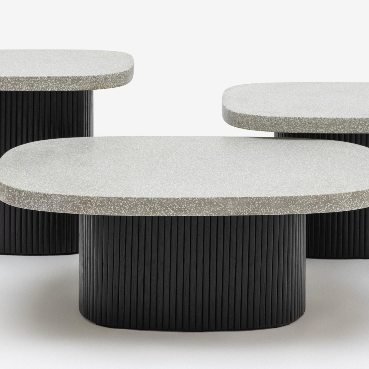 Gion Coffee Table 70 - Black Oak & Warm Grey - Coffee Tables Tolv Loom Collection Dubai