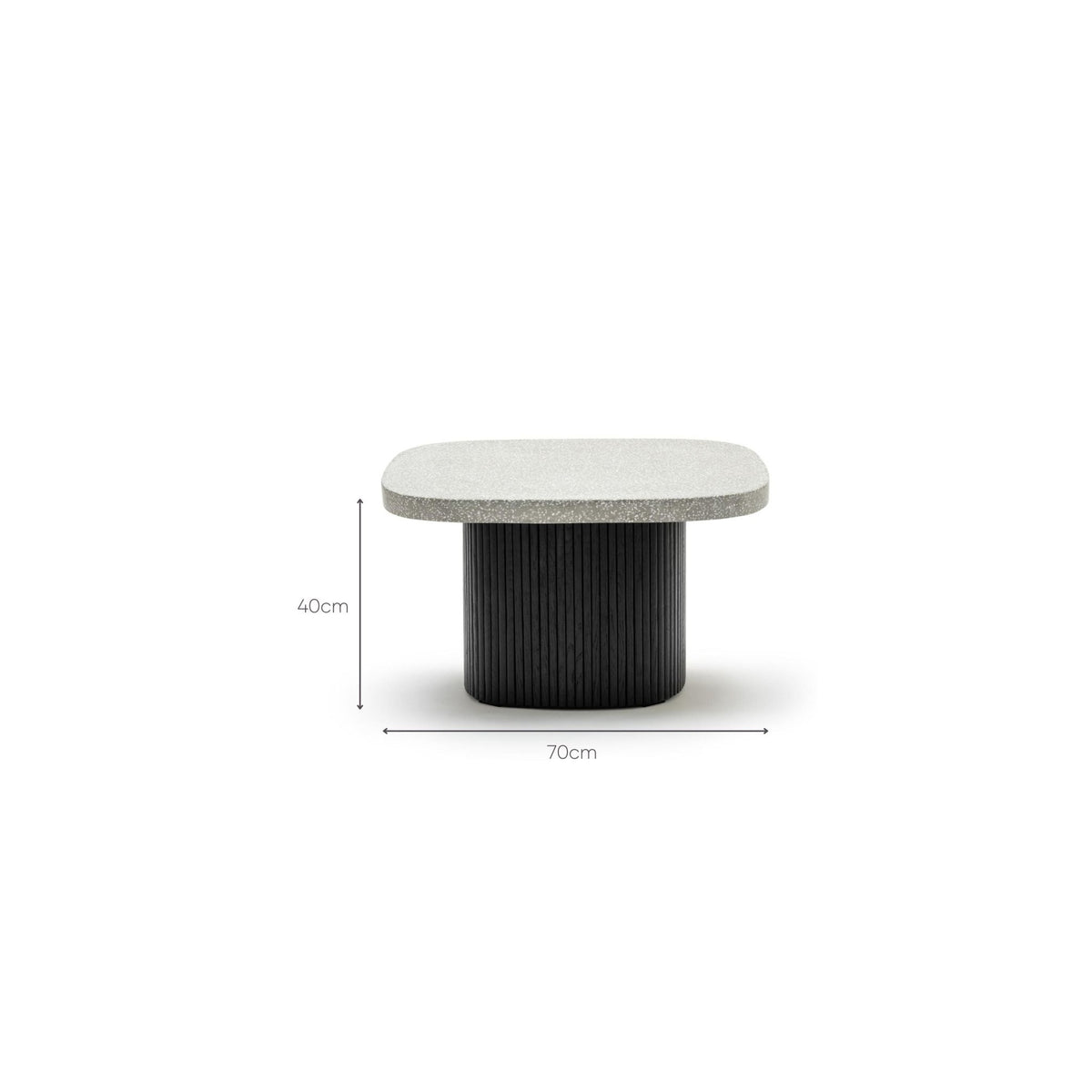 Gion Coffee Table 70 - Black Oak & Warm Grey - Coffee Tables Tolv Loom Collection Dubai