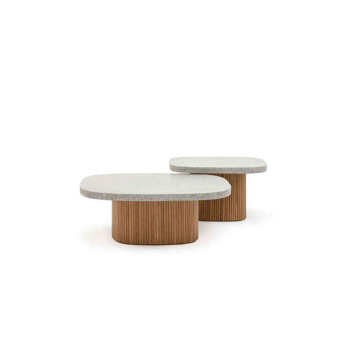 Gion Coffee Table 70 - Light Oak & Warm Grey - Coffee Tables Tolv Loom Collection Dubai
