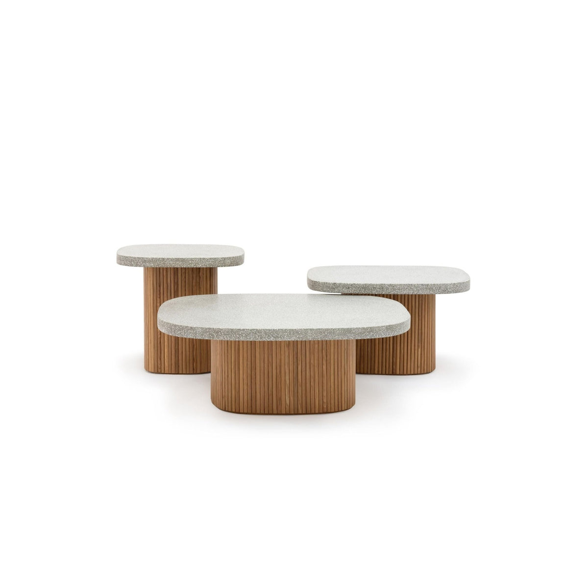 Gion Coffee Table 70 - Light Oak & Warm Grey - Coffee Tables Tolv Loom Collection Dubai