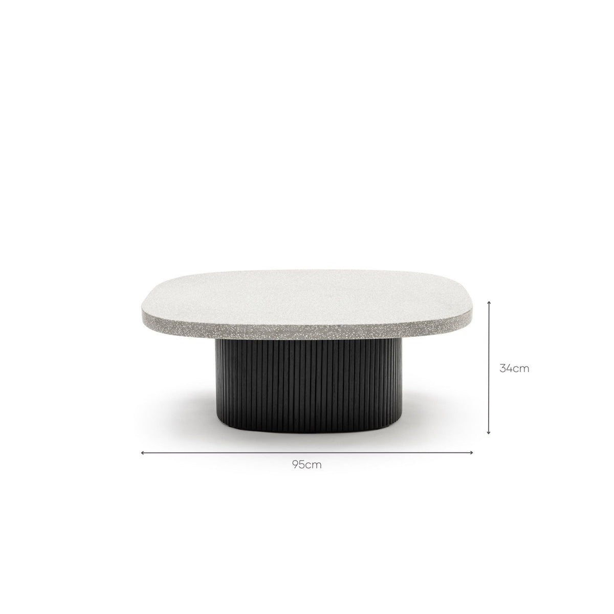 Gion Coffee Table 95 - Black Oak & Warm Grey - Coffee Tables Tolv Loom Collection Dubai
