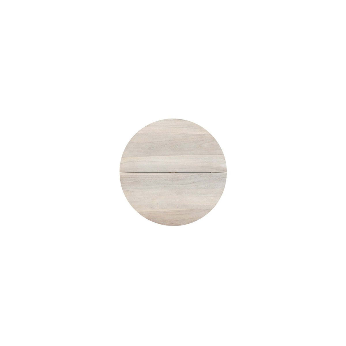 Girona Bistro Table - Aged Teak & Chalk - Round Dining Tables Loom Collection Loom Collection Dubai
