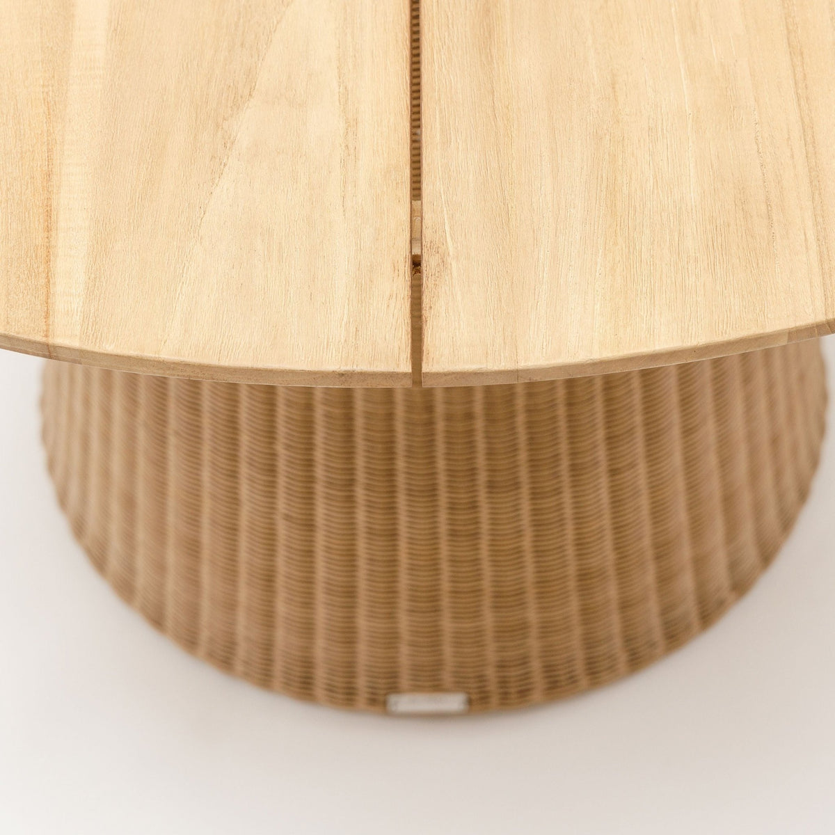 Girona Dining Table - Honey & Natural - Round Dining Tables Loom Collection Loom Collection Dubai