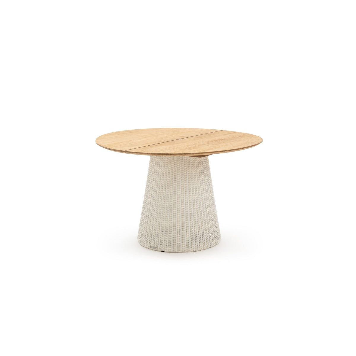 Girona Dining Table - Honey & Stonewhite - Round Dining Tables Loom Collection Loom Collection Dubai