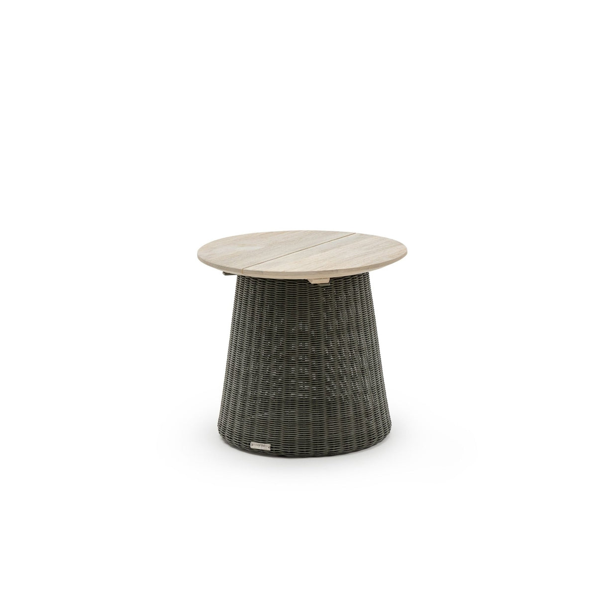 Girona Side Table - Aged Teak & Moss - Side Tables Loom Collection Loom Collection Dubai