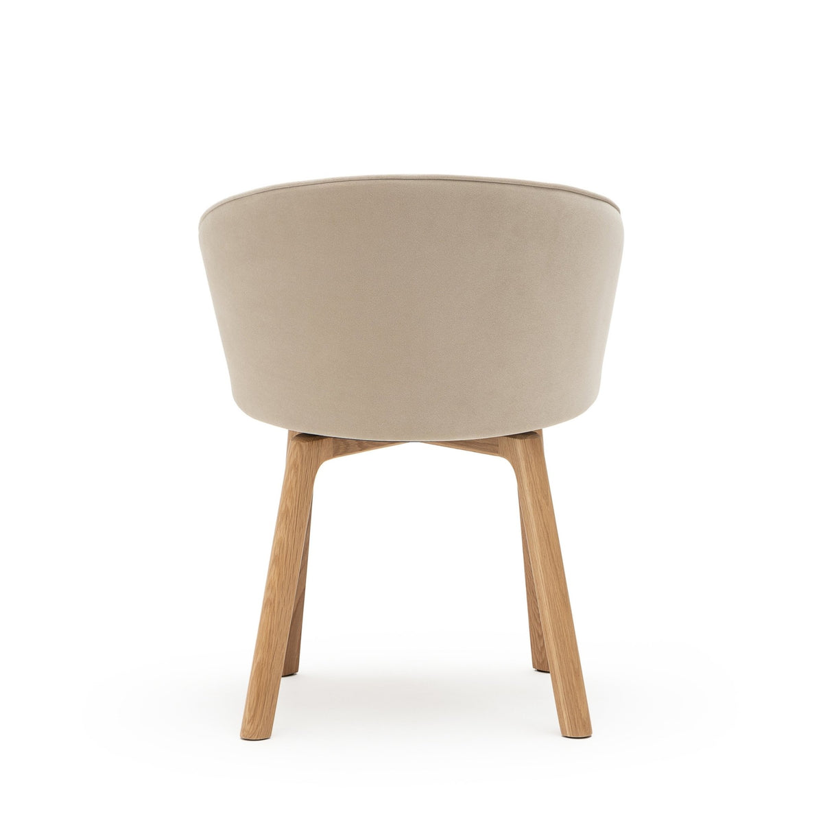 Glide Chair - Light Oak & Ecru