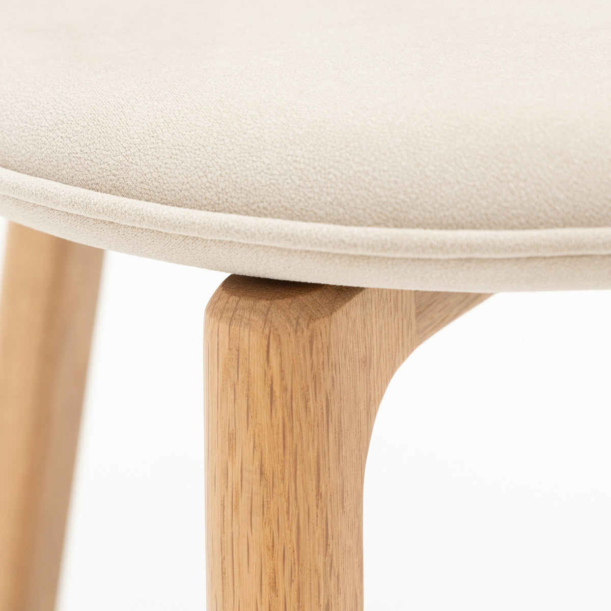 Glide Chair - Light Oak & Ecru