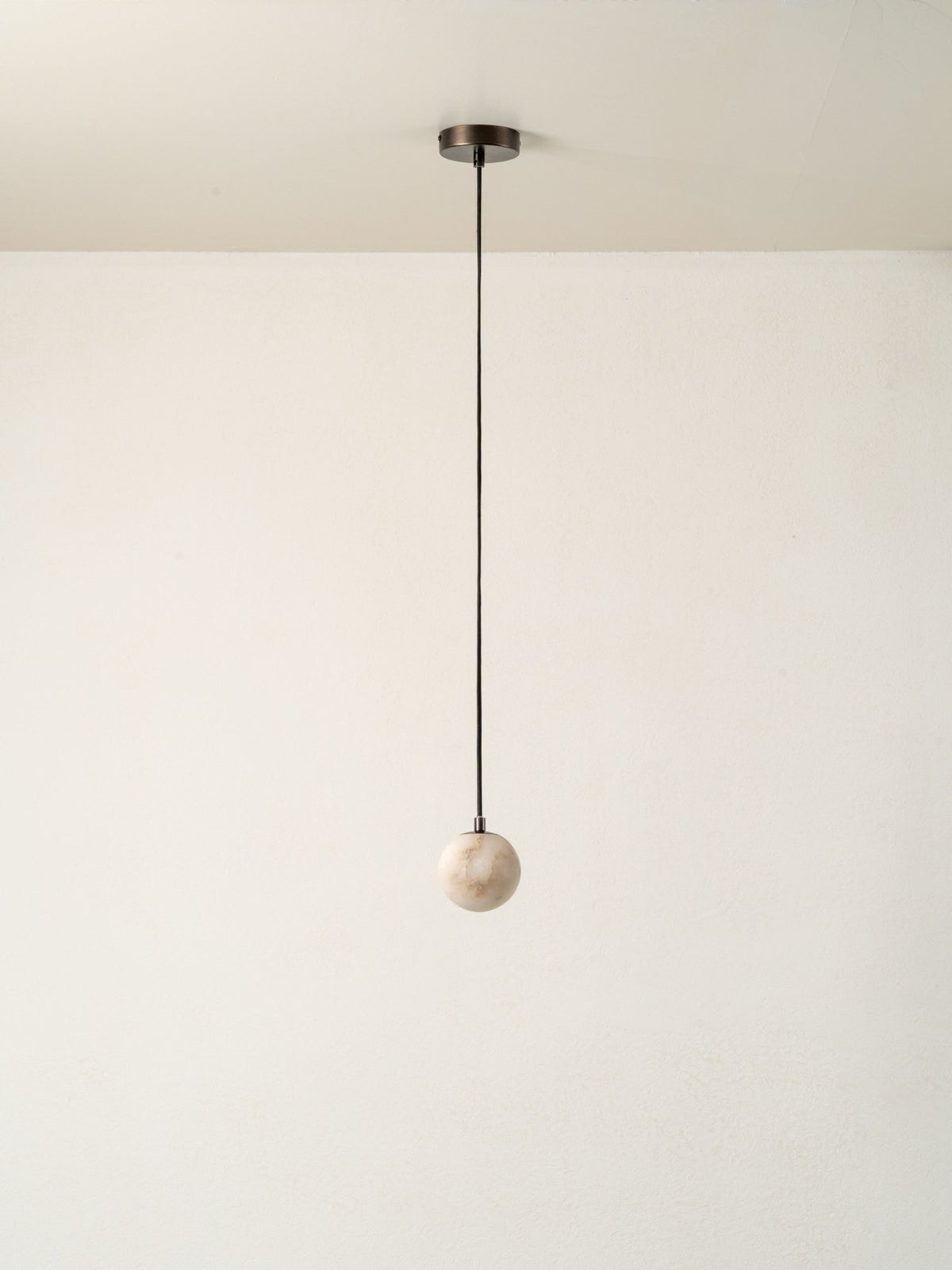 Globa - Alabaster Glass And Bronze Ceiling Pendant