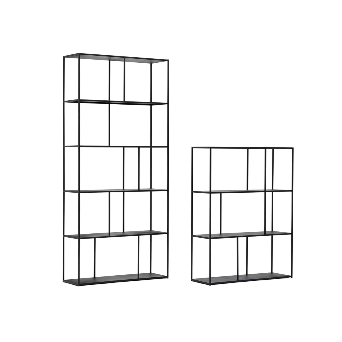 Grillo Shelf Low - Black - Shelving Loom Collection Loom Collection Dubai