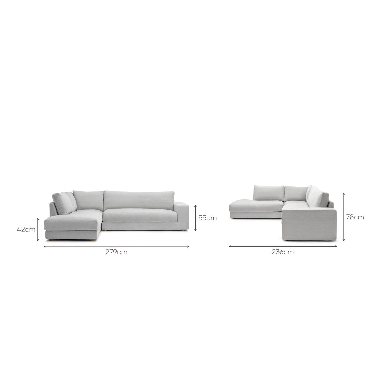 Hansen Corner Sofa - Alice Pearl - Modular Sofas Tolv Loom Collection Dubai