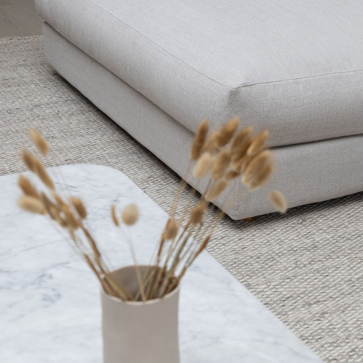 Hansen L Shaped Sofa - Alice Pearl - Modular Sofas Tolv Loom Collection Dubai