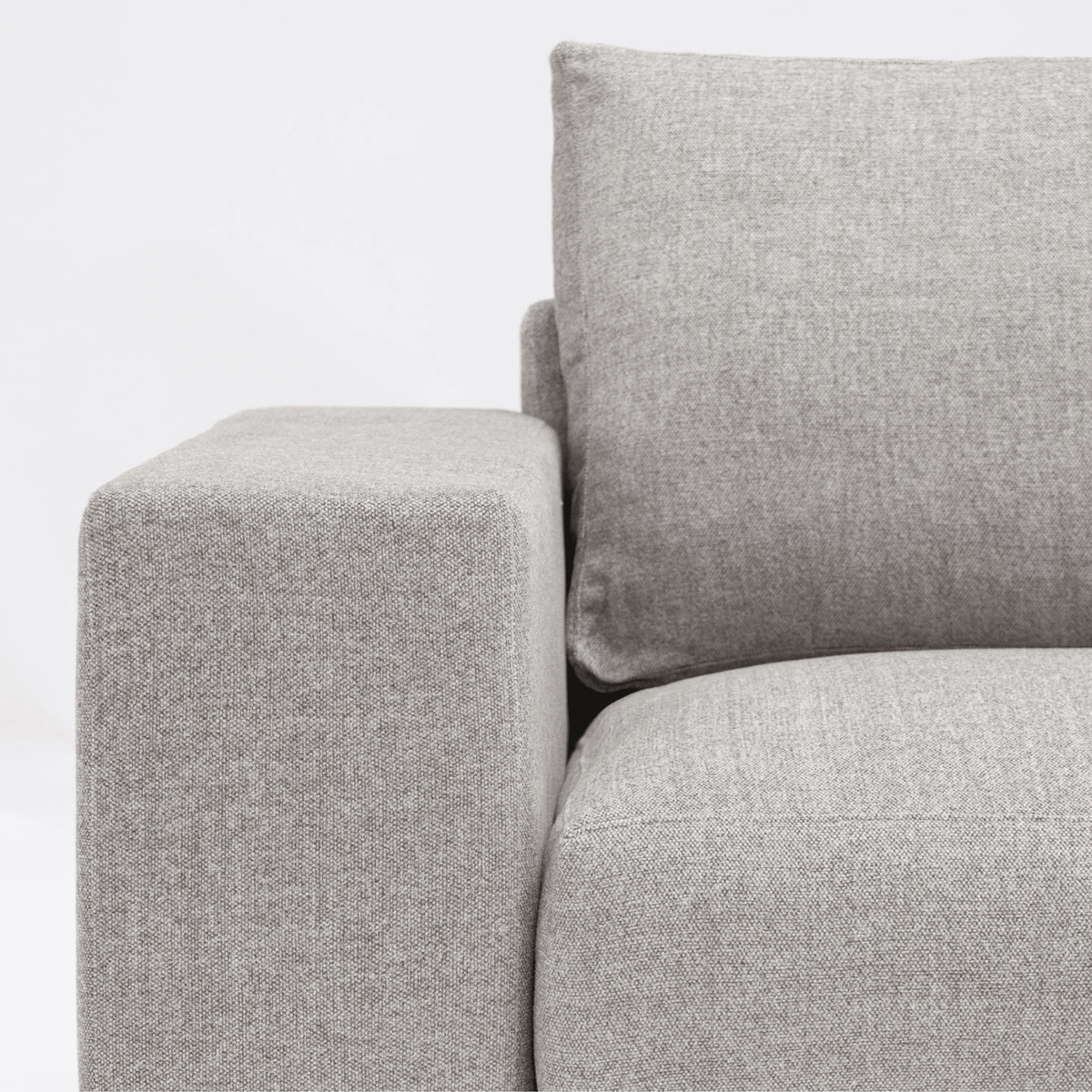 Hansen L Shaped Sofa - Sylvia Haze - Modular Sofas Tolv Loom Collection Dubai