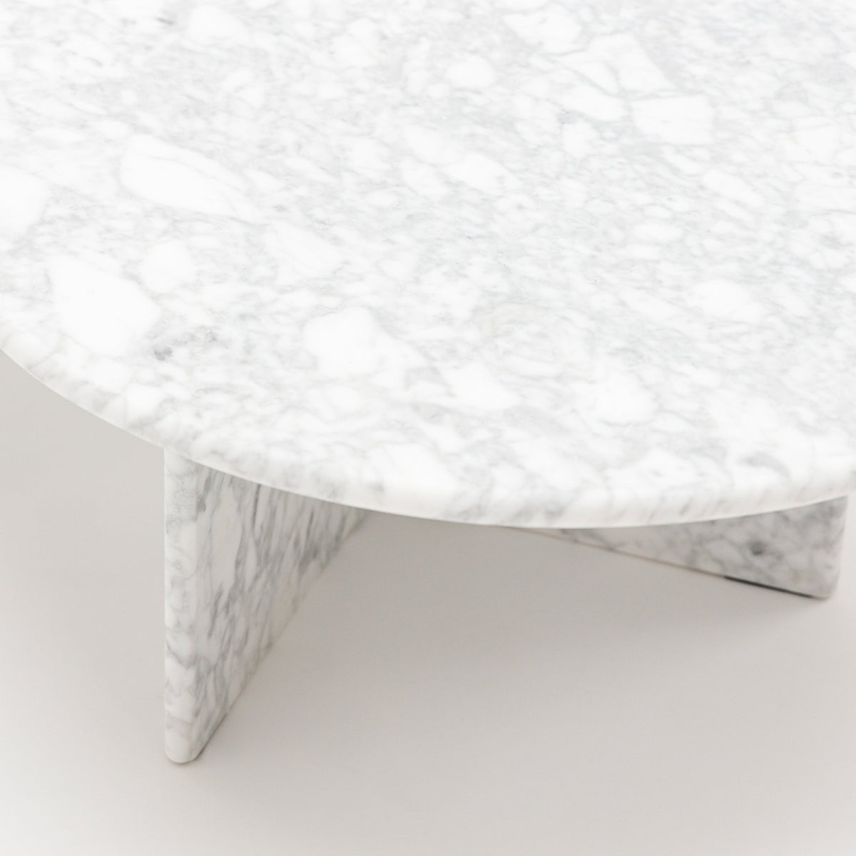 Haven Oval Coffee Table - Carrara Marble