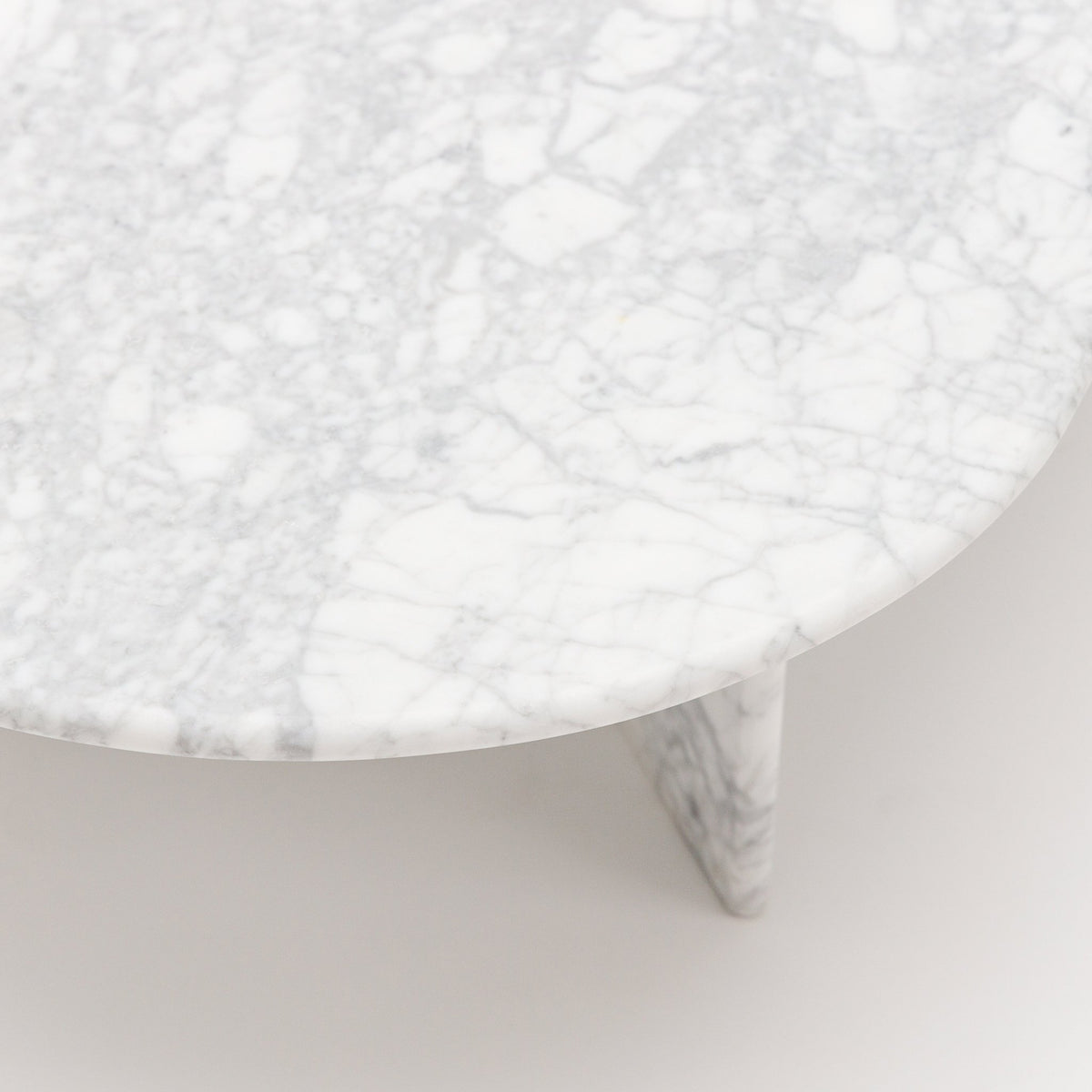 Haven Oval Coffee Table - Carrara Marble