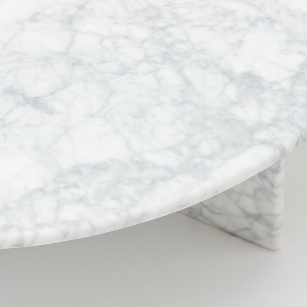 Haven Round Coffee Table - Carrara Marble