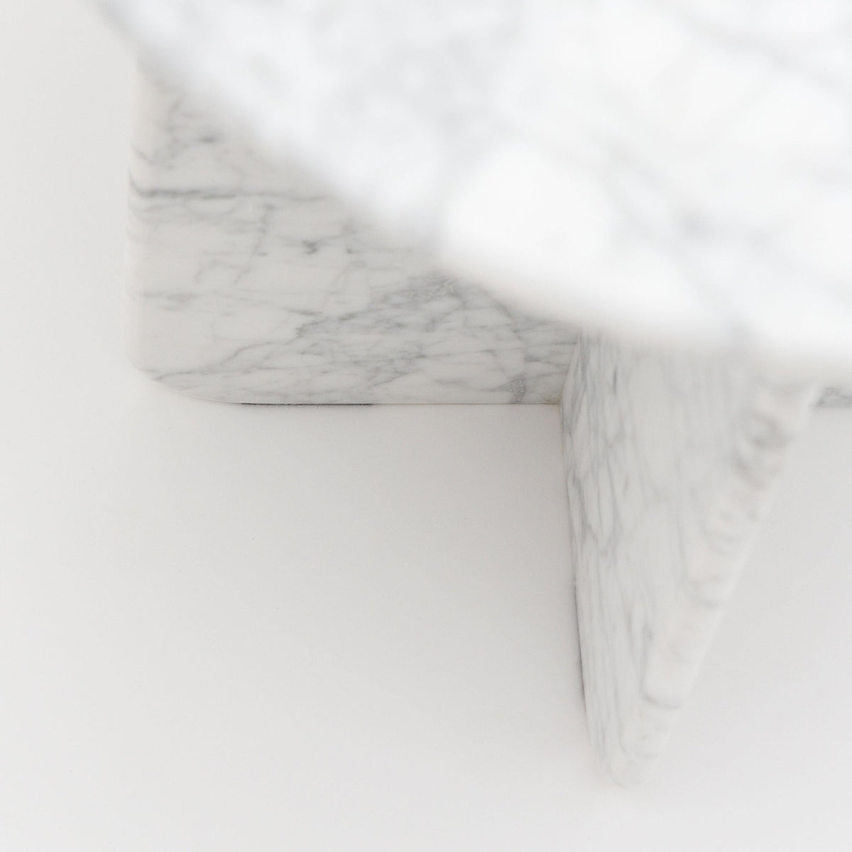 Haven Round Side Table - Carrara Marble - Side Tables Loom Collection Loom Collection Dubai
