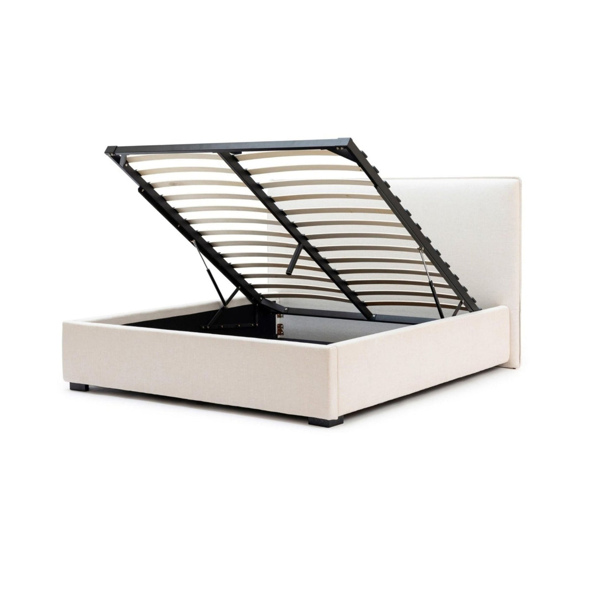Heidi Bed With Storage - Beige - Beds Loom Collection Loom Collection Dubai