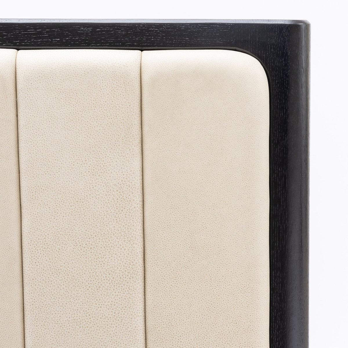 Hover Bed - Black Oak & Limestone Leather - Beds Tolv Loom Collection Dubai