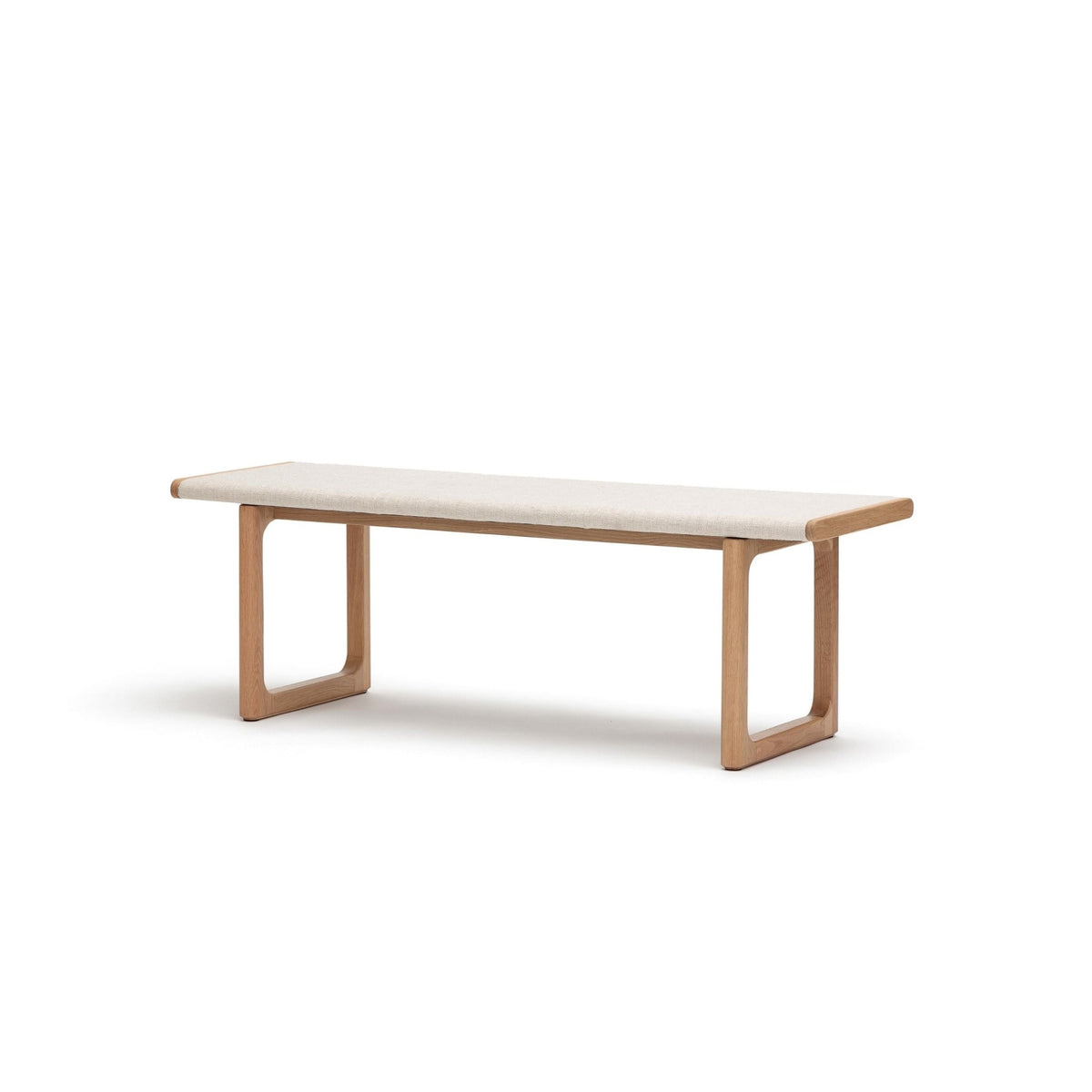Hover Bench - Light Oak & Oatmeal - Benches Tolv Loom Collection Dubai