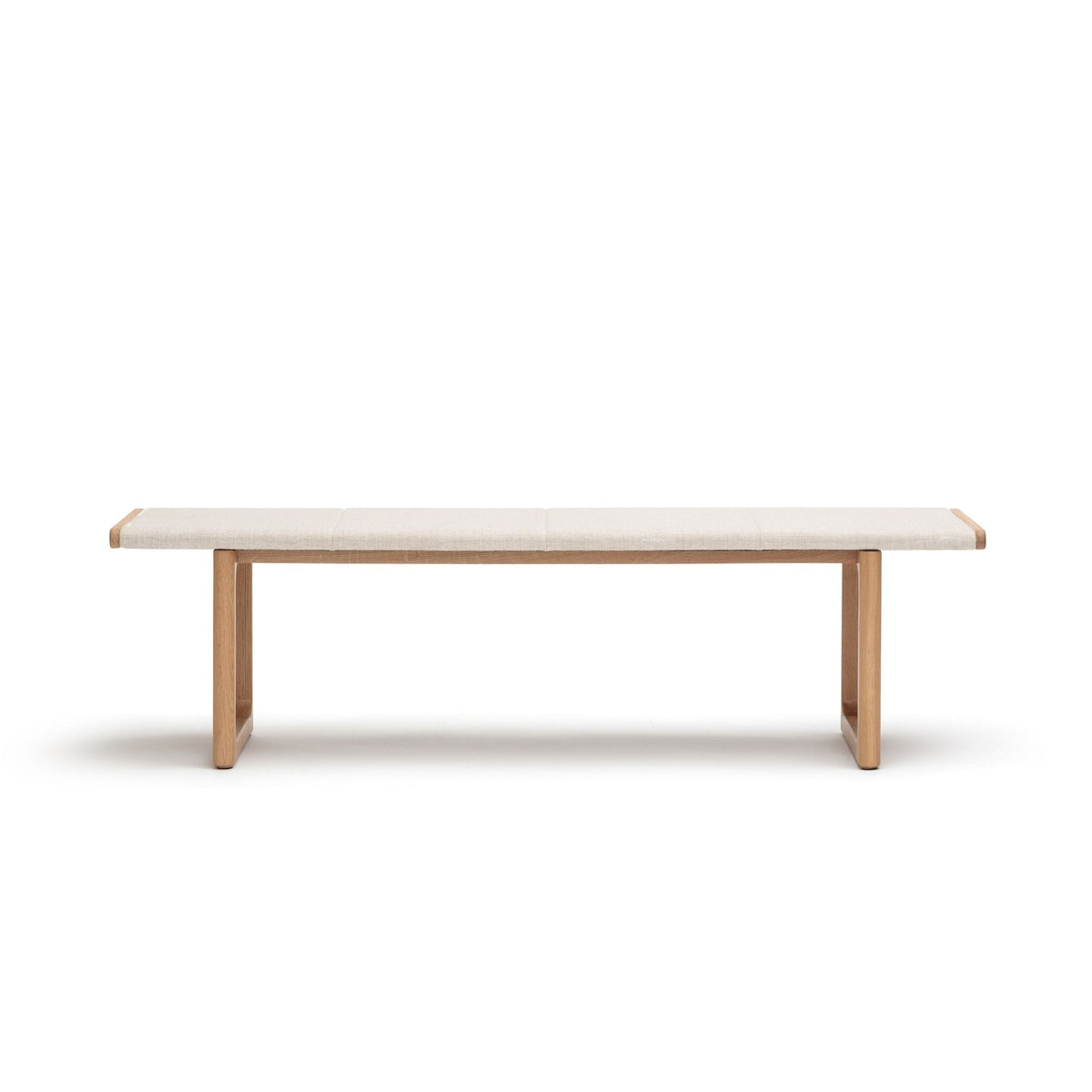 Hover Bench - Light Oak & Oatmeal - Benches Tolv Loom Collection Dubai