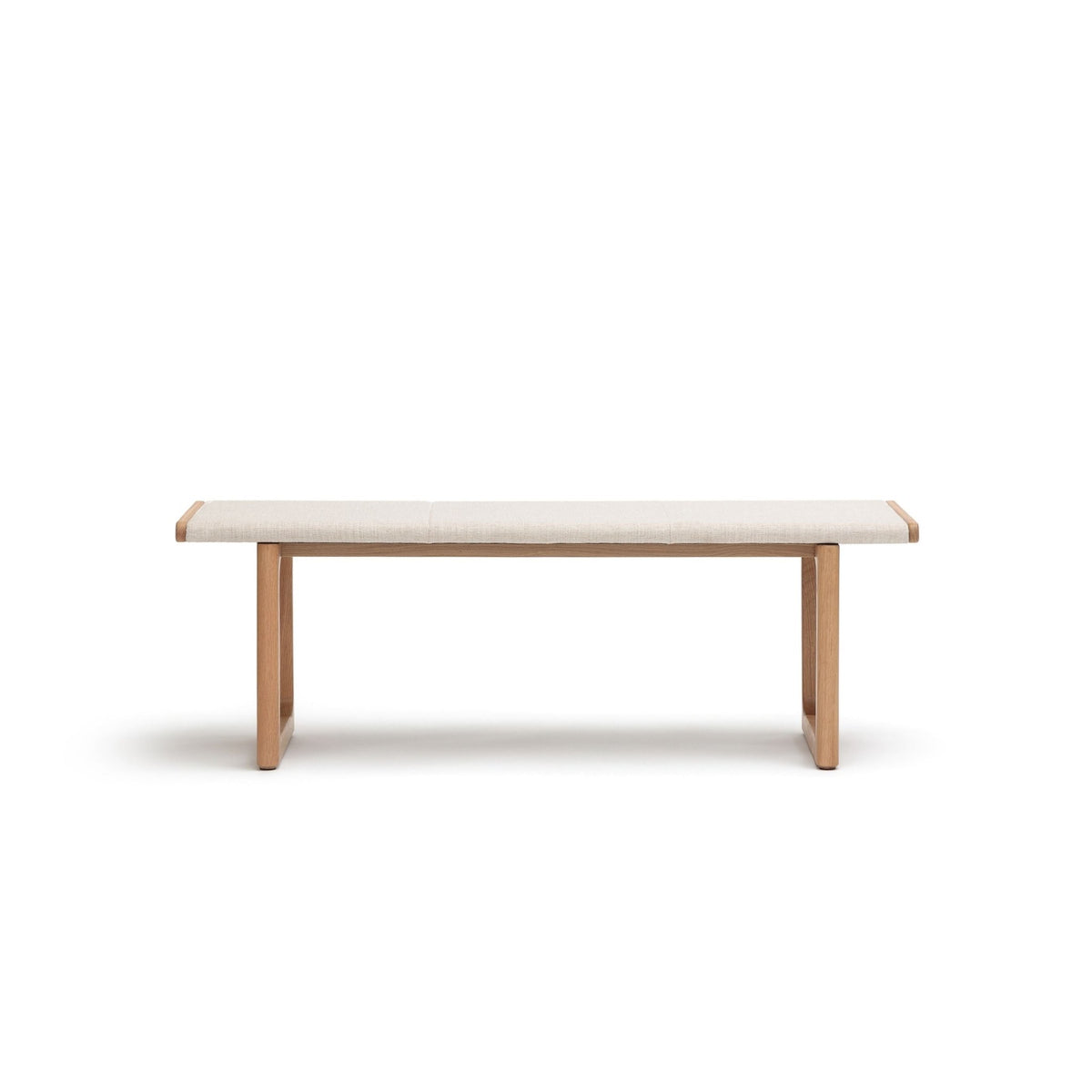 Hover Bench - Light Oak & Oatmeal - Benches Tolv Loom Collection Dubai