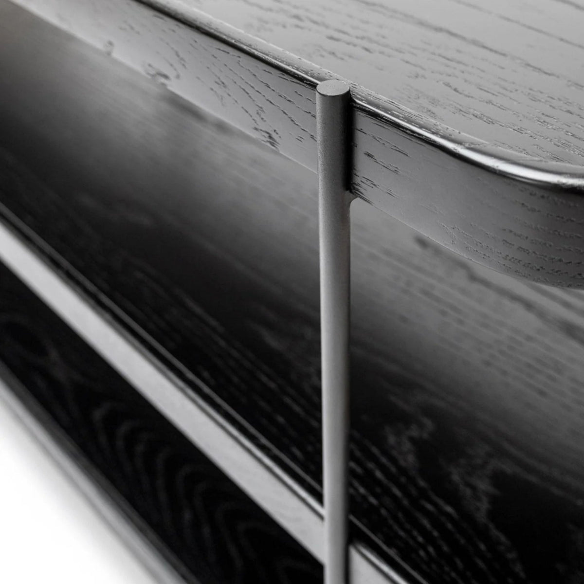 Humla 3 Tiered Shelf - Black Oak - Console Tables Tolv Loom Collection Dubai