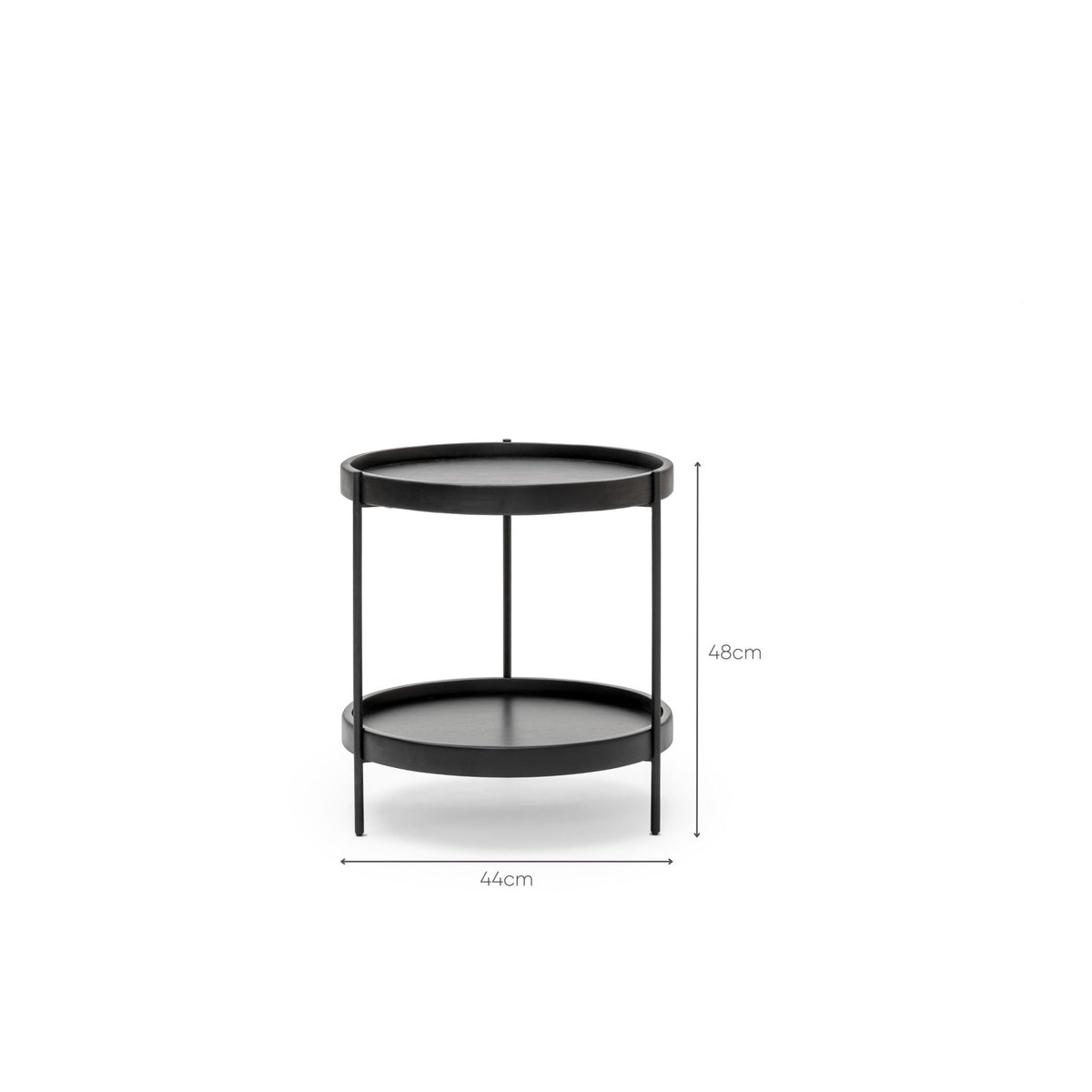 Humla End Table - Black Oak - Side Tables Tolv Loom Collection Dubai