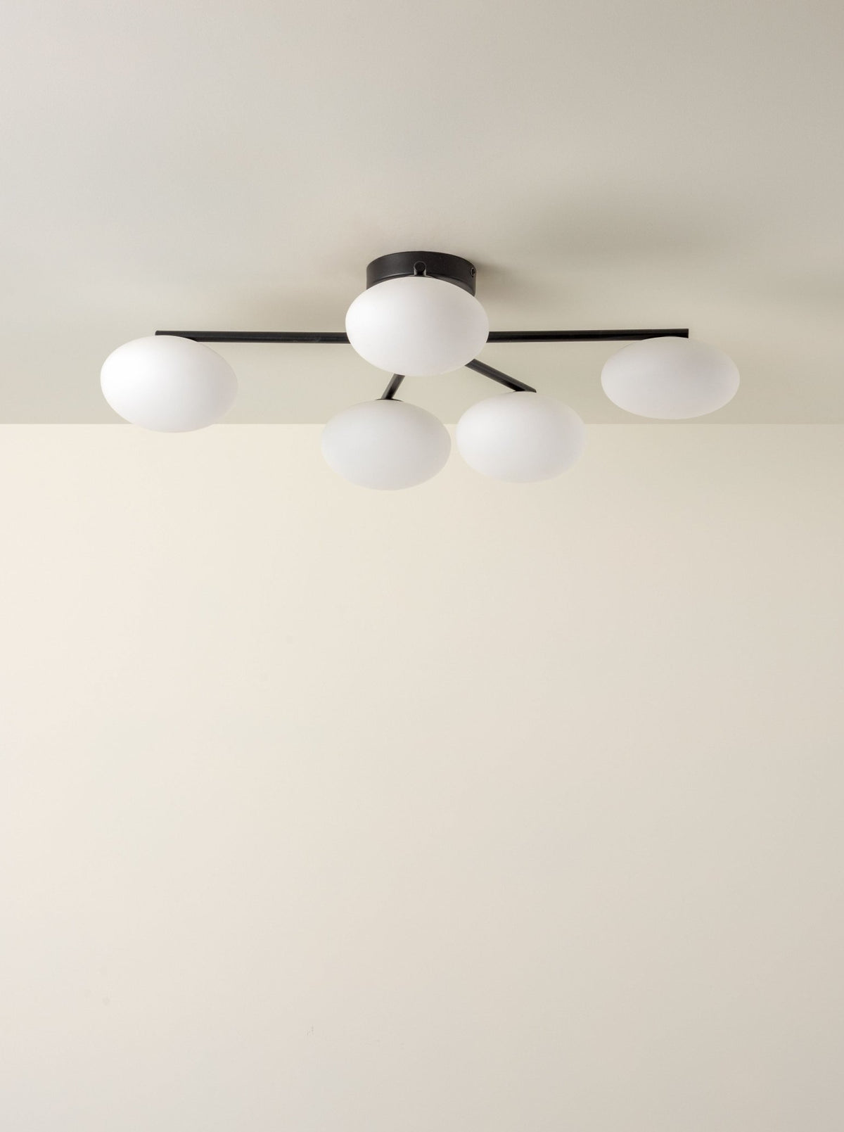 Imperial - 5 Light Black And Opal Flush