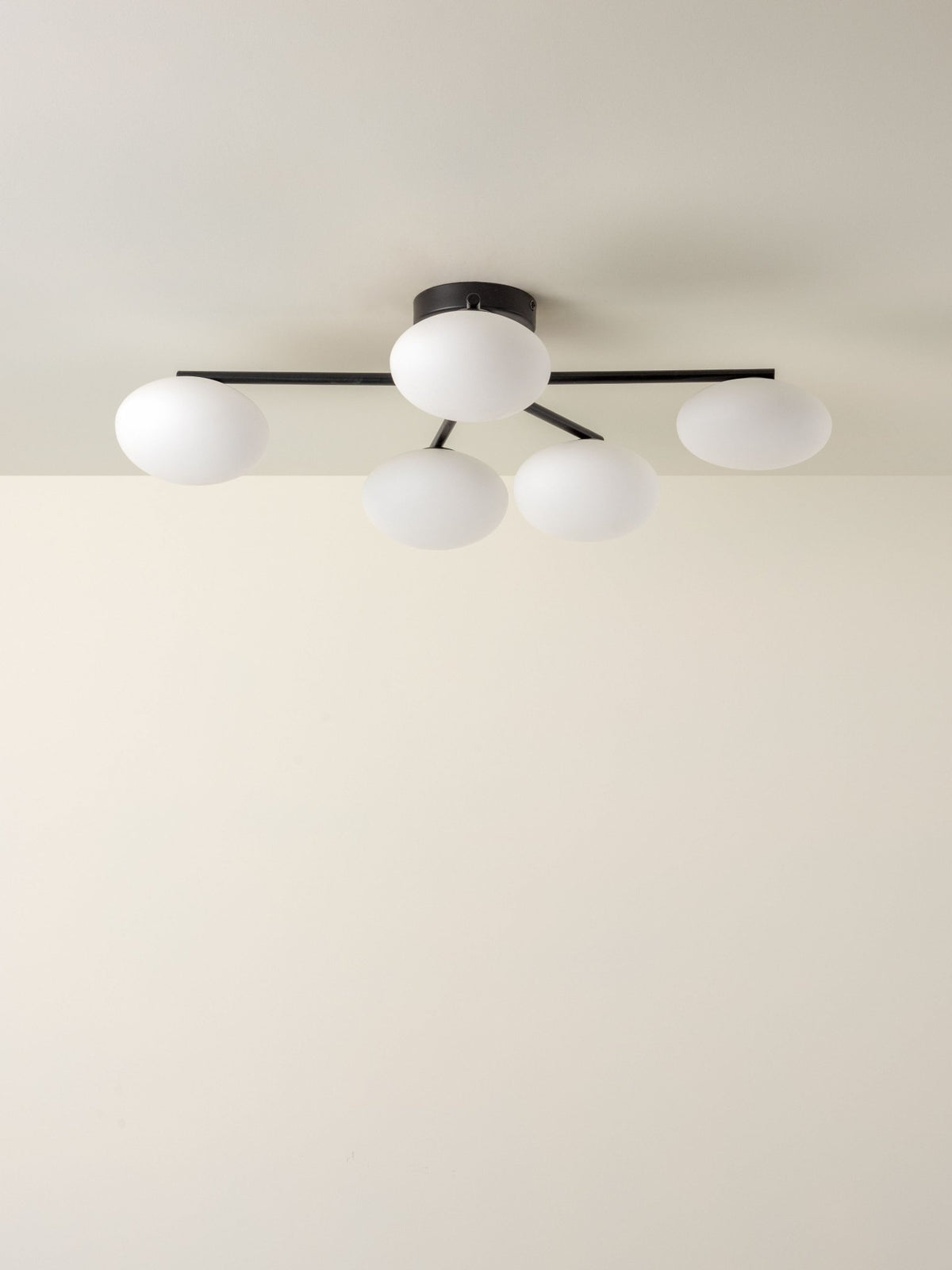 Imperial - 5 Light Black And Opal Flush