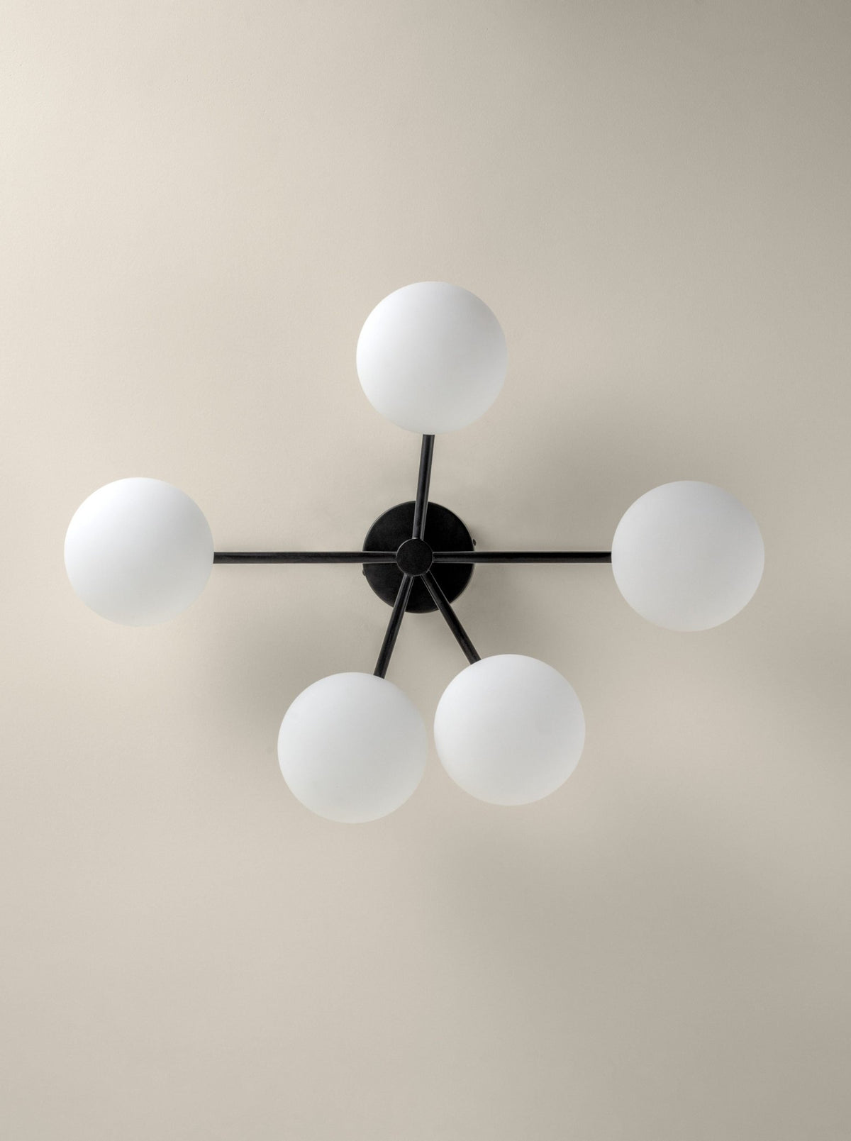Imperial - 5 Light Black And Opal Flush