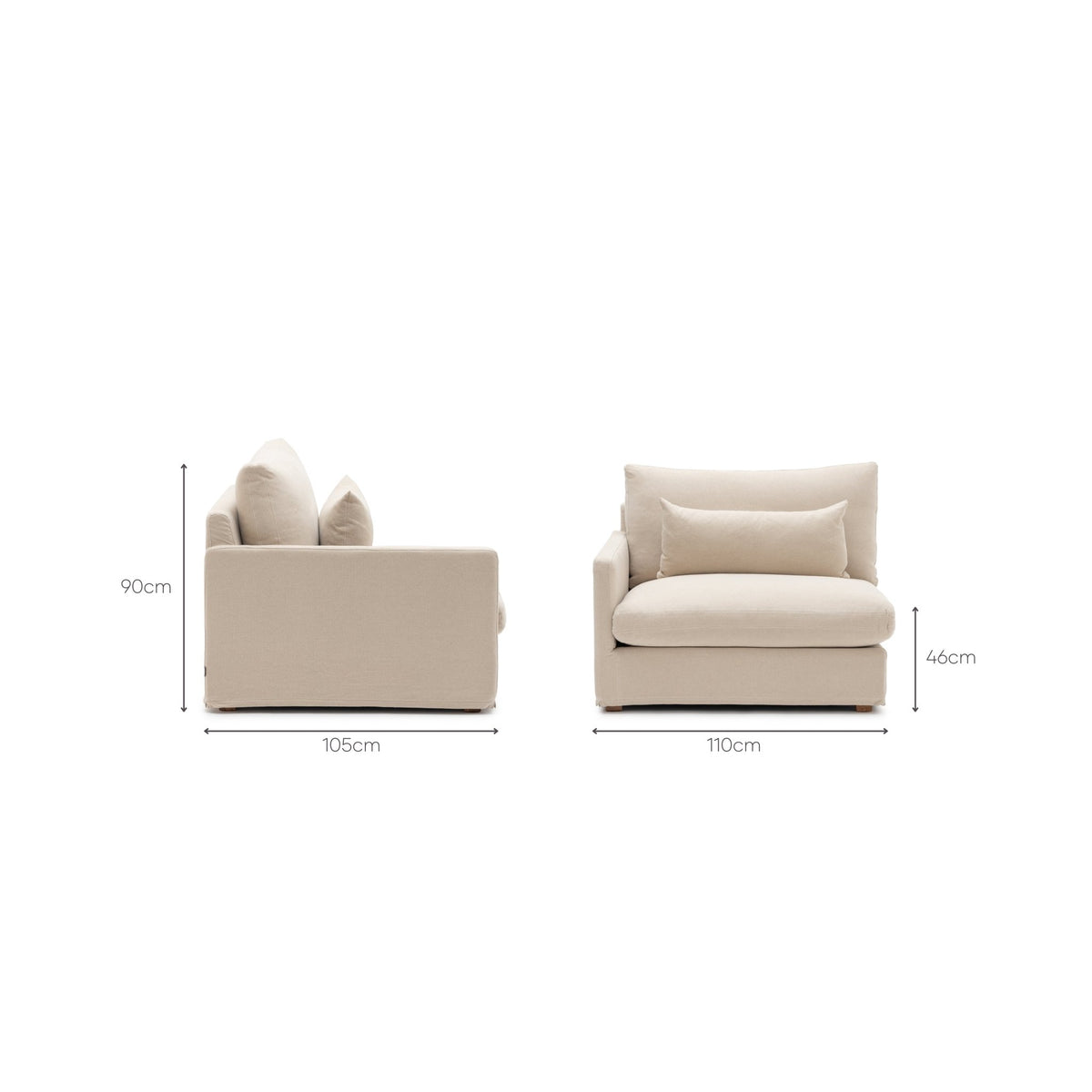 Island Left Arm - Flanders Coast - Sofa Tolv Loom Collection Dubai