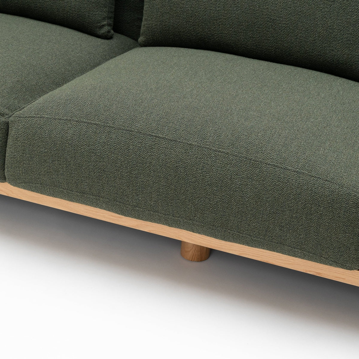 Islet 300 Sofa - Light Oak & Seaweed
