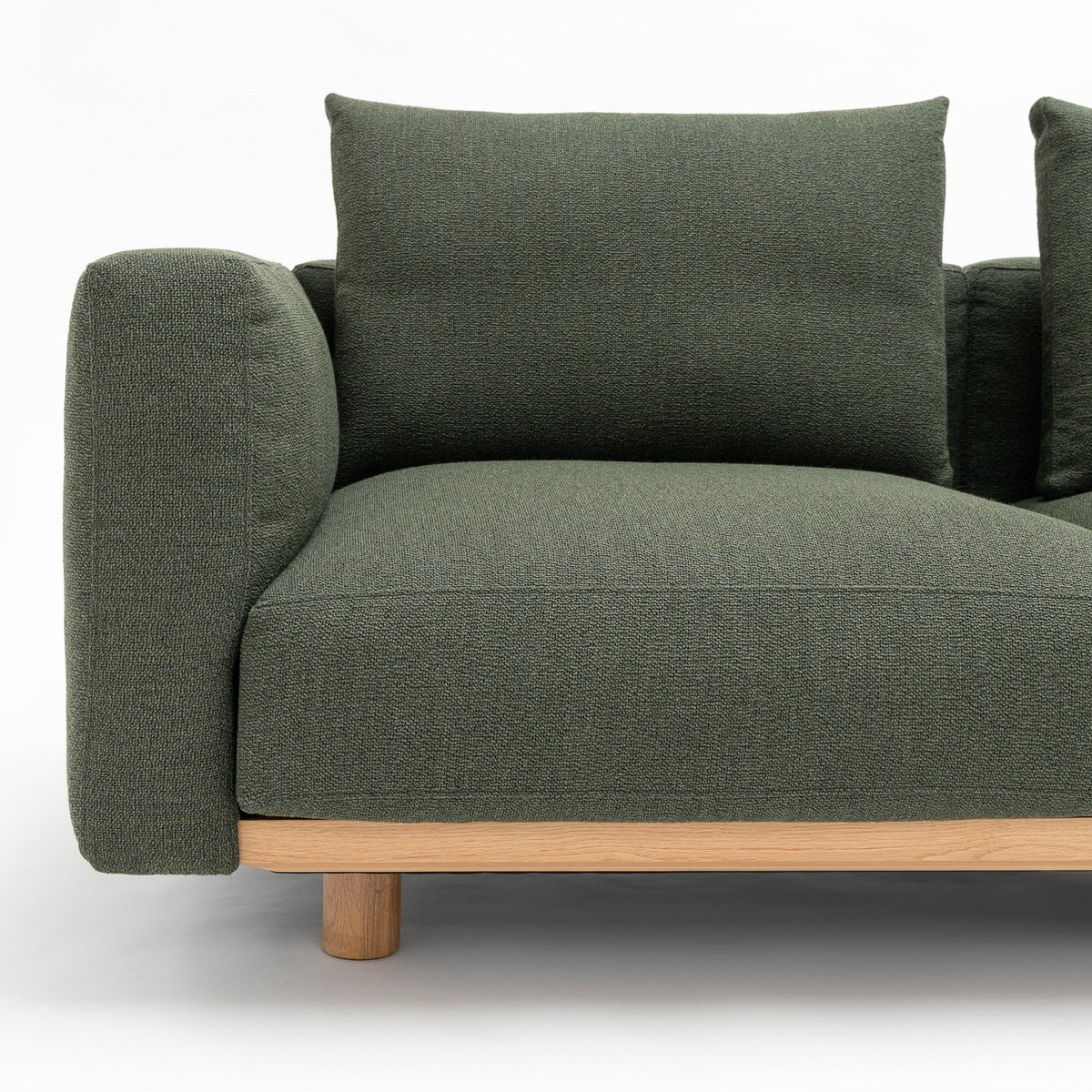 Islet 300 Sofa - Light Oak & Seaweed