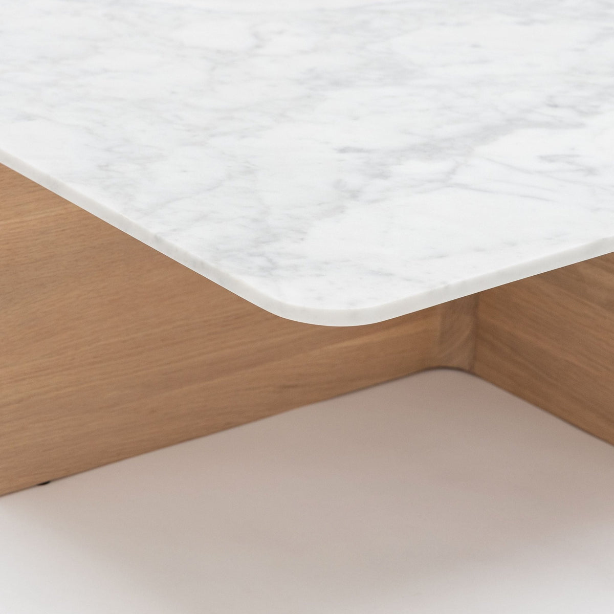 Jaunt 150 Rectangular Coffee Table - Blonde Oak & Bianca Carrara - Coffee Tables Tolv Loom Collection Dubai