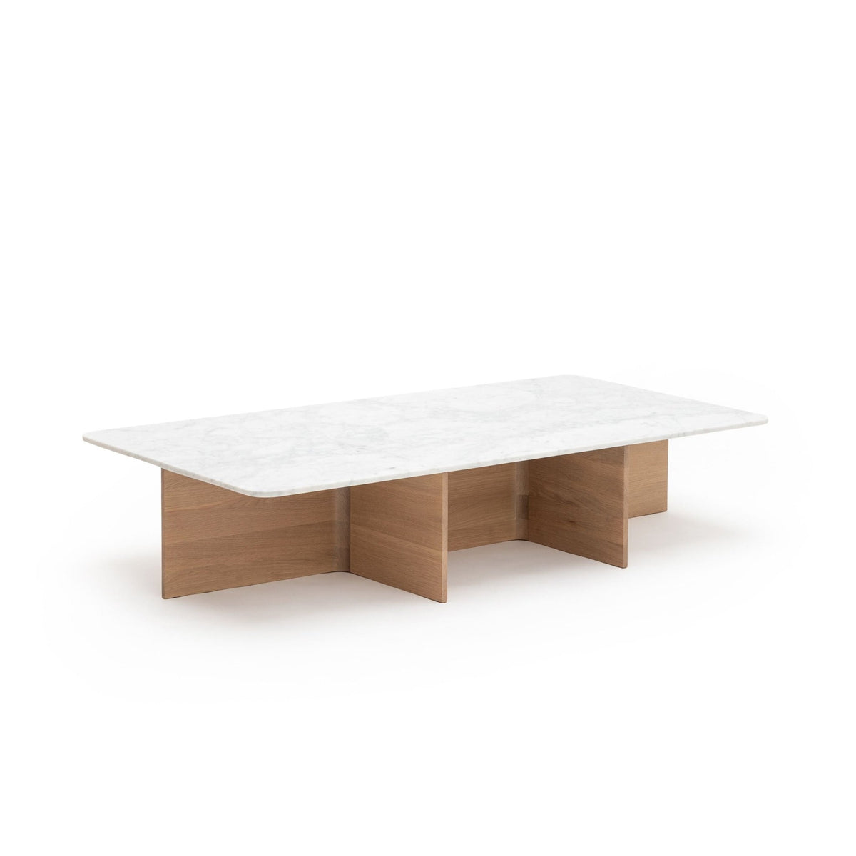 Jaunt 150 Rectangular Coffee Table - Blonde Oak & Bianca Carrara - Coffee Tables Tolv Loom Collection Dubai